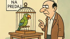 Vtip: Predávam svojho hovoriaceho papagája…