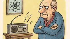 Vtip: Dôchodca si šomre pri rádiu