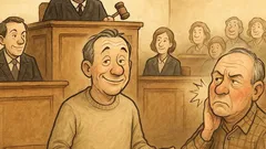 Vtip: Obžalovaný, prečo ste dali susedovi facku?