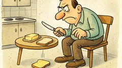 Vtip: Ktorú stranu chleba natrieť maslom?