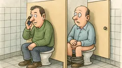 Vtip: Sedím sám na WC. Zrazu...
