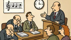 Vtip: Na zasadnutí platí Cip-cup zákon