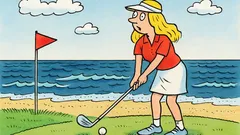 Vtip: Keď blondínka ide hrať golf…