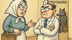 Vtip: Ošetrovateľka hlási vlka na psychiatrii