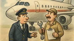 Vtip: Pilot píše, mechanik odpovedá…
