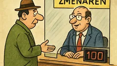 Vtip: Máte mi dať desaťkoruny za stovku?