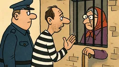 Vtip: Väzenský dozorca: Máte tu svokru