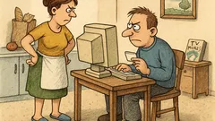 Vtip: Manželka: Nakúpil si?