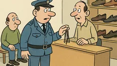Vtip: Policajt kupuje šnúrky do topánok