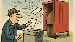 Vtip: Bez vetra sa ani volebný lístok nepohne