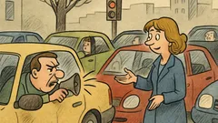 Vtip: Na križovatke je zápcha a...