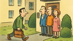 Vtip: Kto býva najbližšie, príde posledný