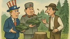 Vtip: Počas studenej vojny sa rozprávajú