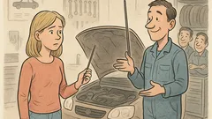 Vtip: Príde blondínka do autoservisu…