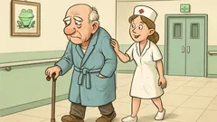 Vtip: Chodí dedo po nemocničnej chodbe...