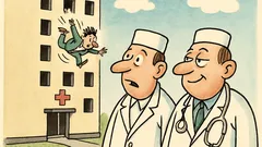 Vtip: Chlap padá z desiateho poschodia