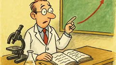 Vtip: Vedec najprv kreslí krivky…