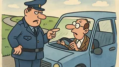 Vtip: Policajt vodičovi: Vy ste nejaký múdry?