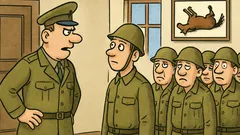 Vtip: Dvadsaťpäť vojakov mešká z opušťáku