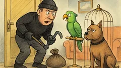 Vtip: Zlodej vykráda byt, ozve sa hlas