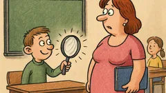 Vtip: Pozerá sa na mňa cez lupu...