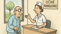 Vtip: Pacient na očnom oddelení...